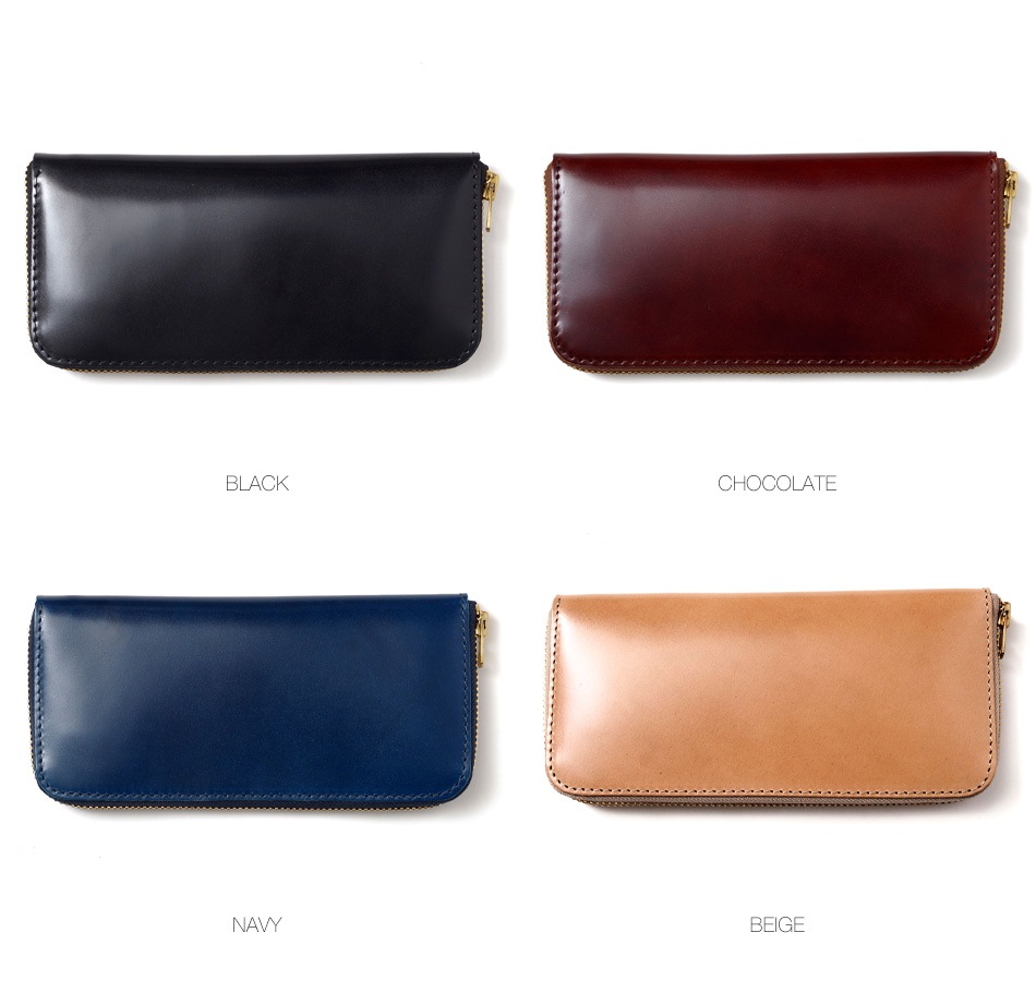 【BARNS】CORDOVAN LONG WALLET
