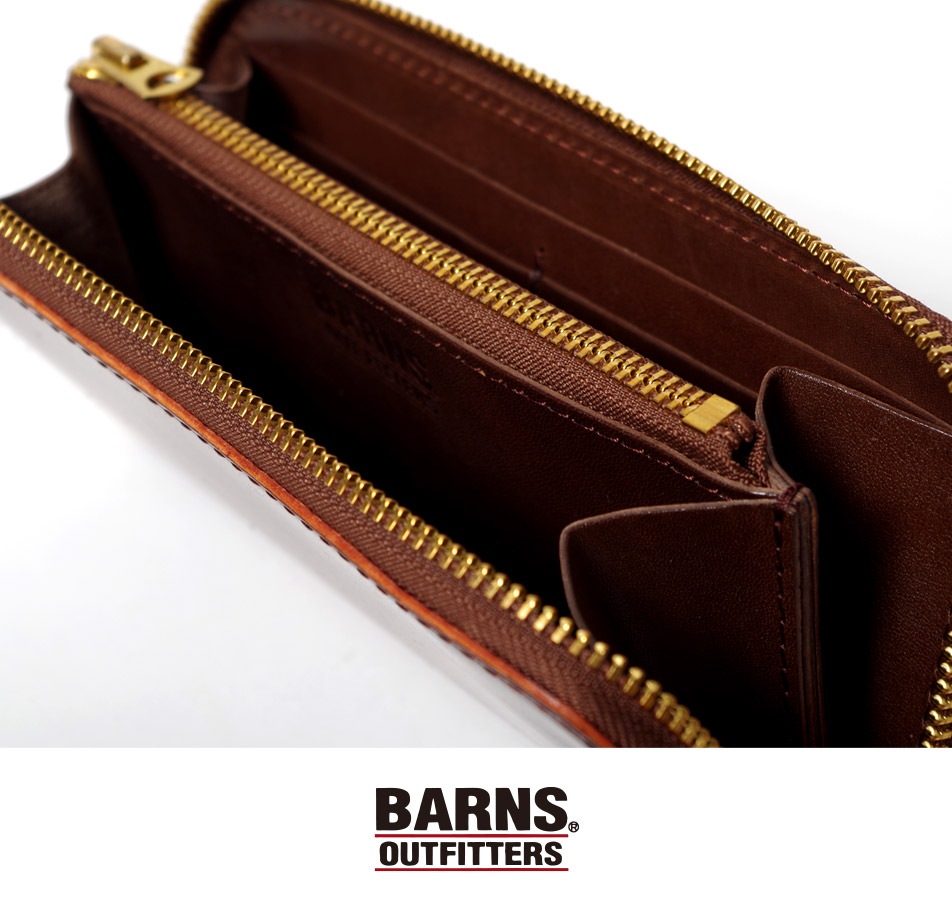 【BARNS】CORDOVAN LONG WALLET