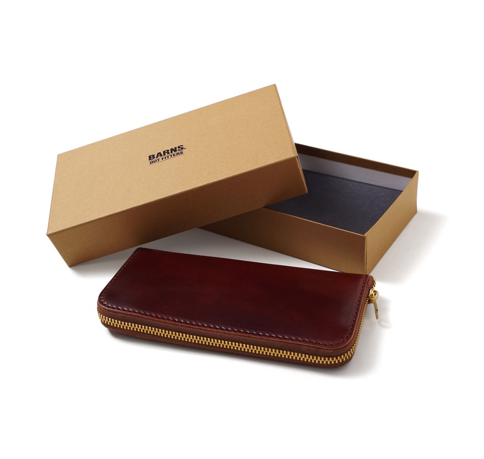 【BARNS】CORDOVAN LONG WALLET