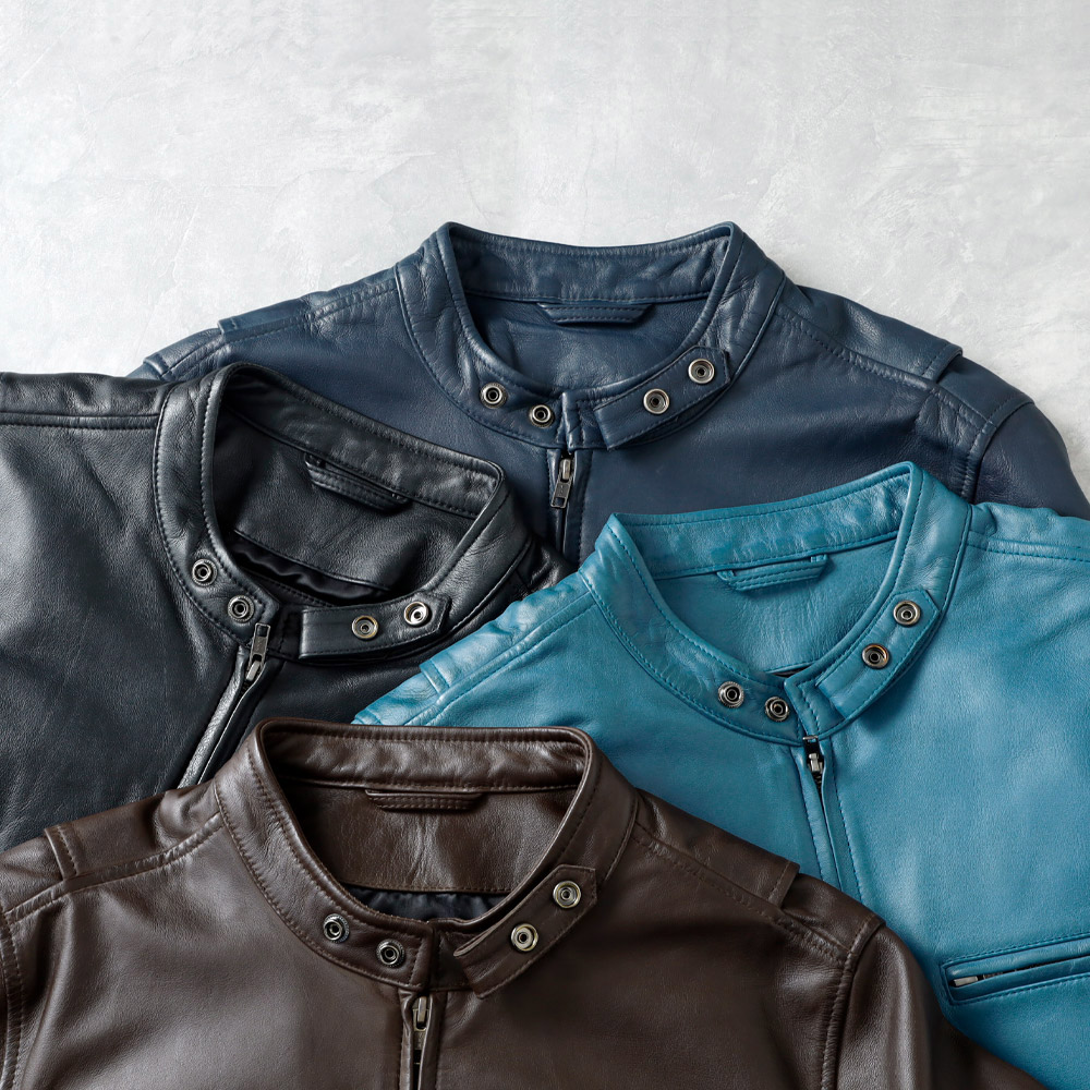 HEATH】LEATHER SINGLE RIDERS JACKET シープスキンレザー