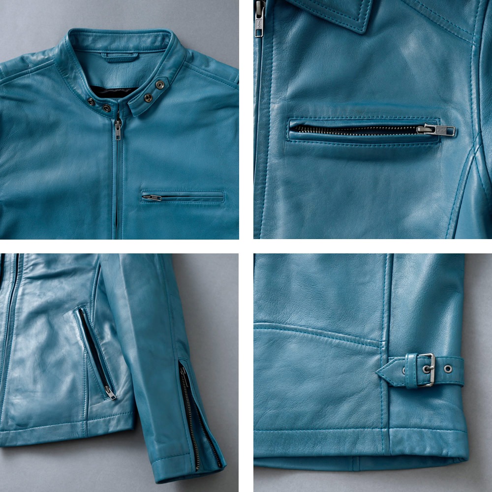 【HEATH】LEATHER SINGLE RIDERS JACKET シープスキンレザー ライダースジャケット