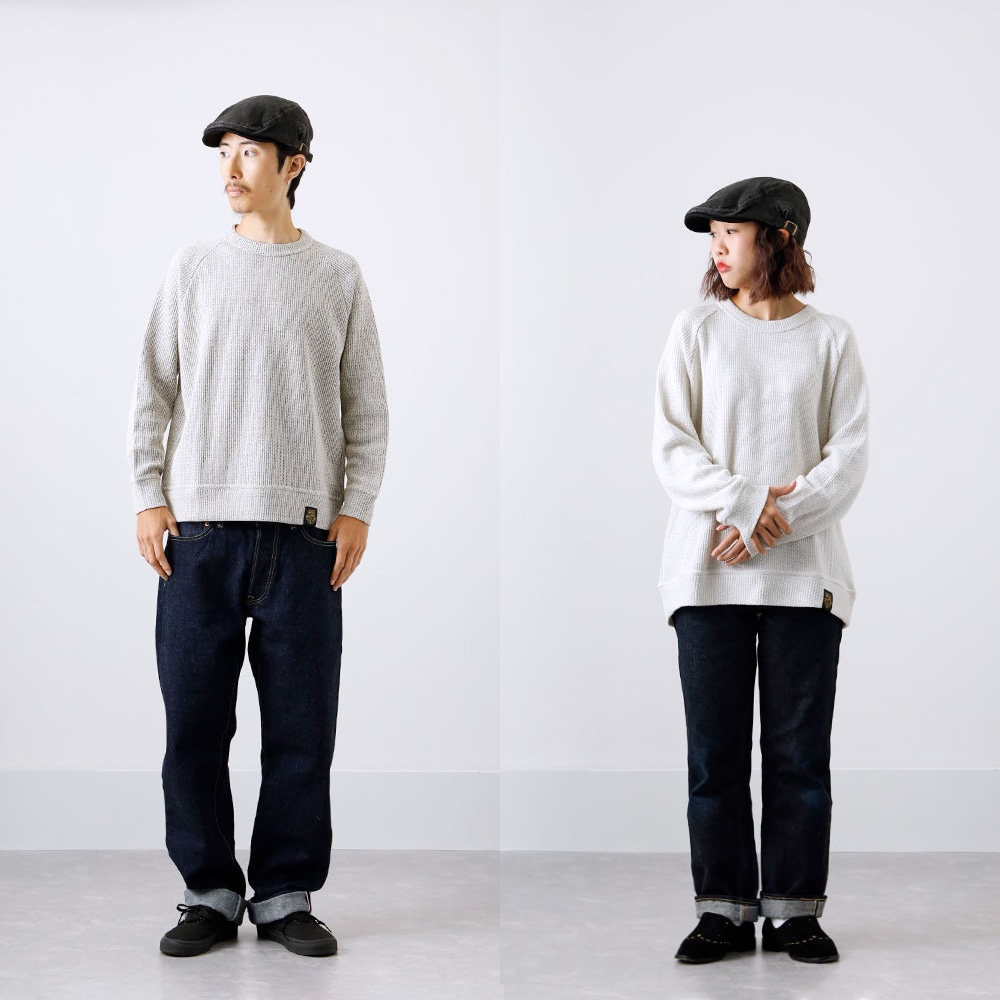 【BLUE PORT】LOW GAUGE KNIT CREW ローゲージクルーニット