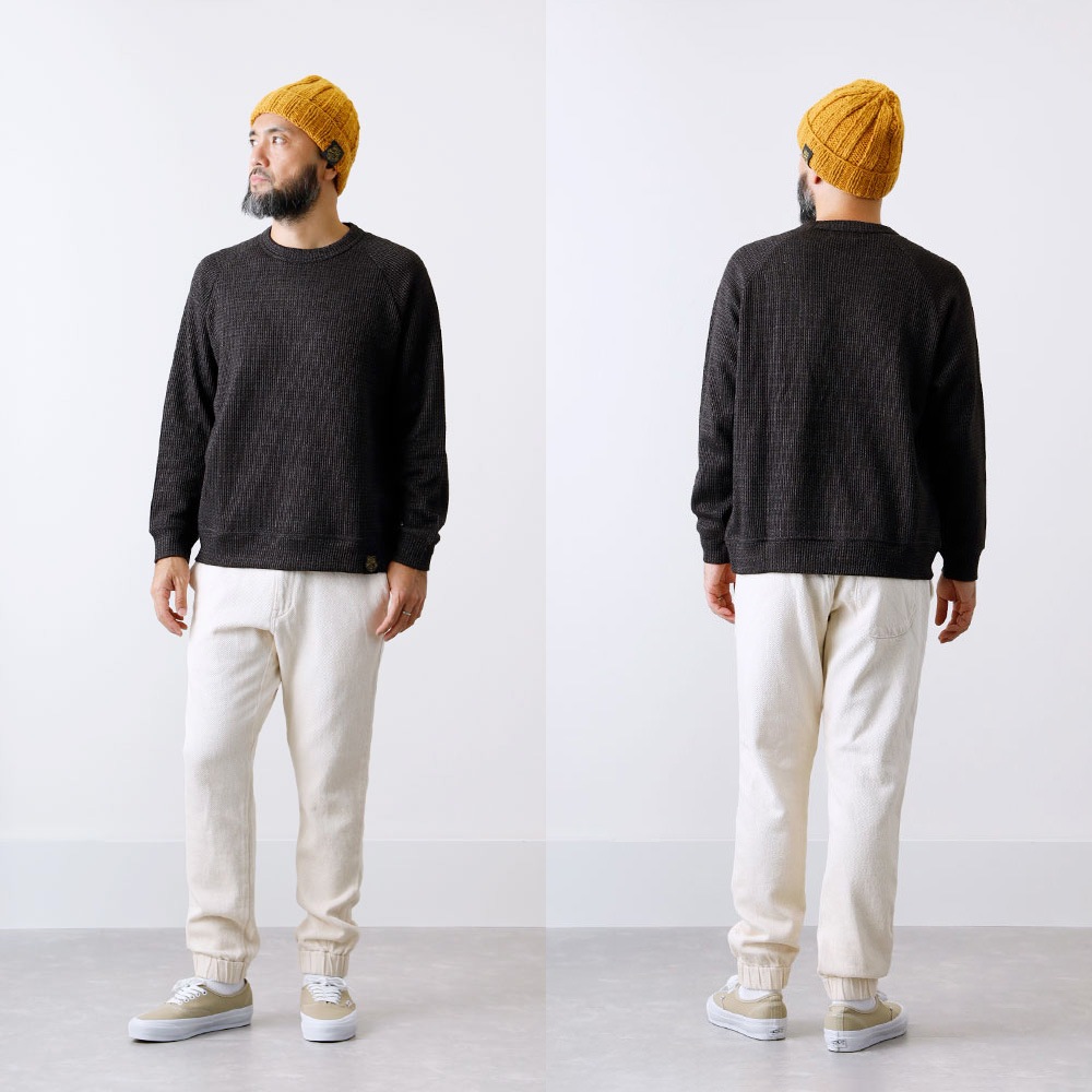 【BLUE PORT】LOW GAUGE KNIT CREW ローゲージクルーニット
