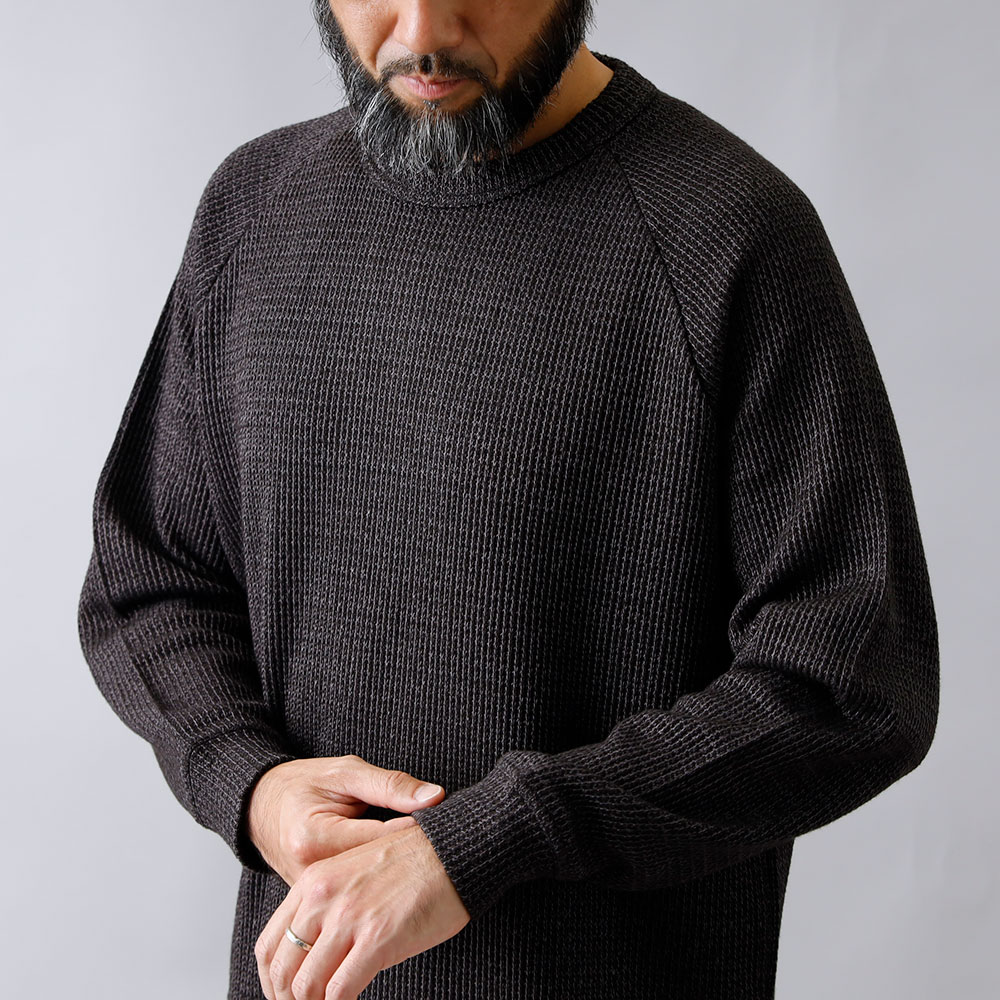 【BLUE PORT】LOW GAUGE KNIT CREW ローゲージクルーニット