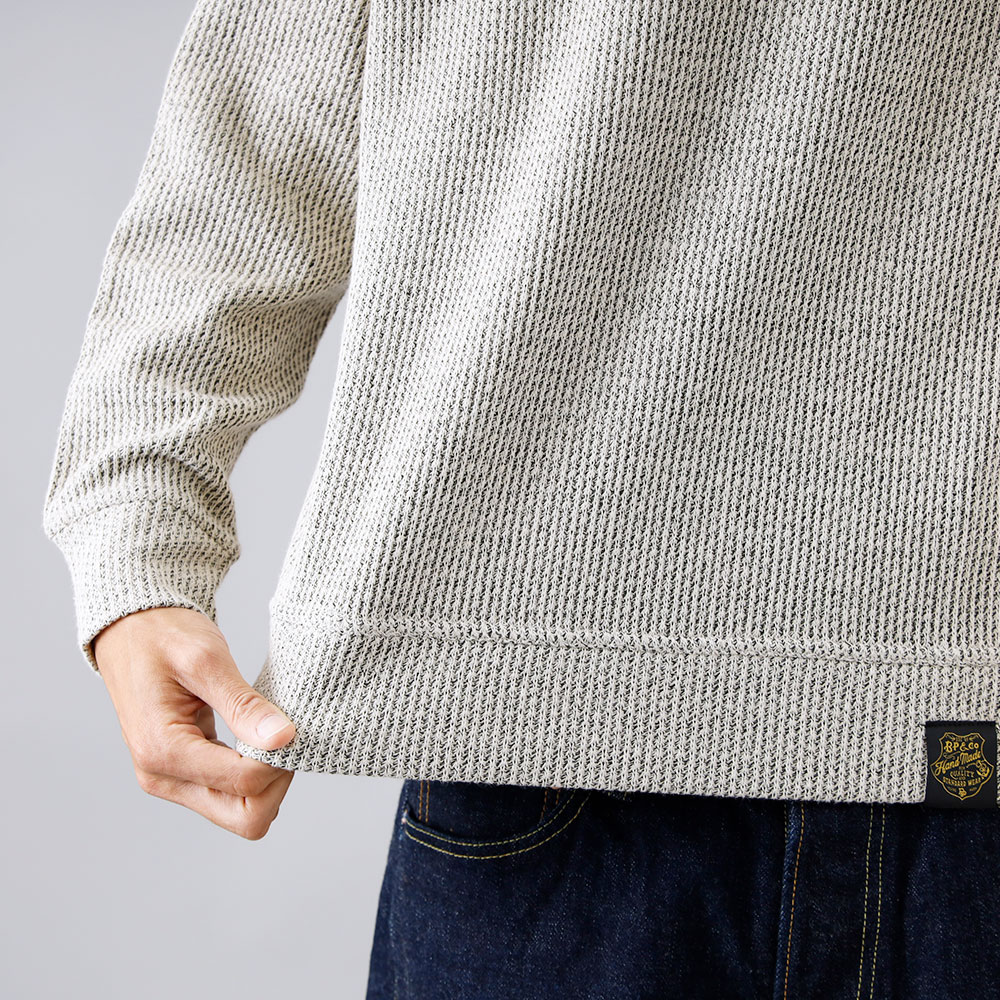 【BLUE PORT】LOW GAUGE KNIT CREW ローゲージクルーニット