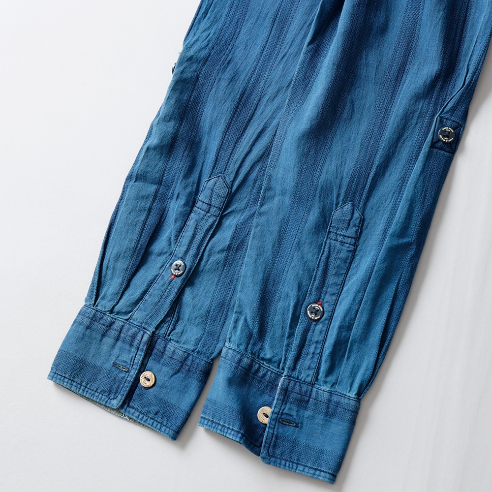 10%OFF！ファミリーSALE！<1月1日 0時から！>◆SCOTCH & SODA（スコッチアンドソーダ）インディゴストライプ シャツ