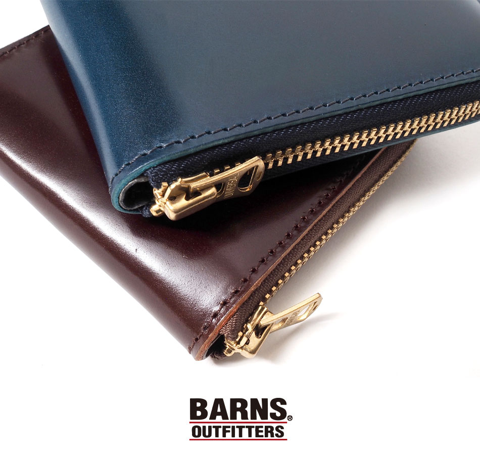 【BARNS】CORDOVAN FOLDED WALLET