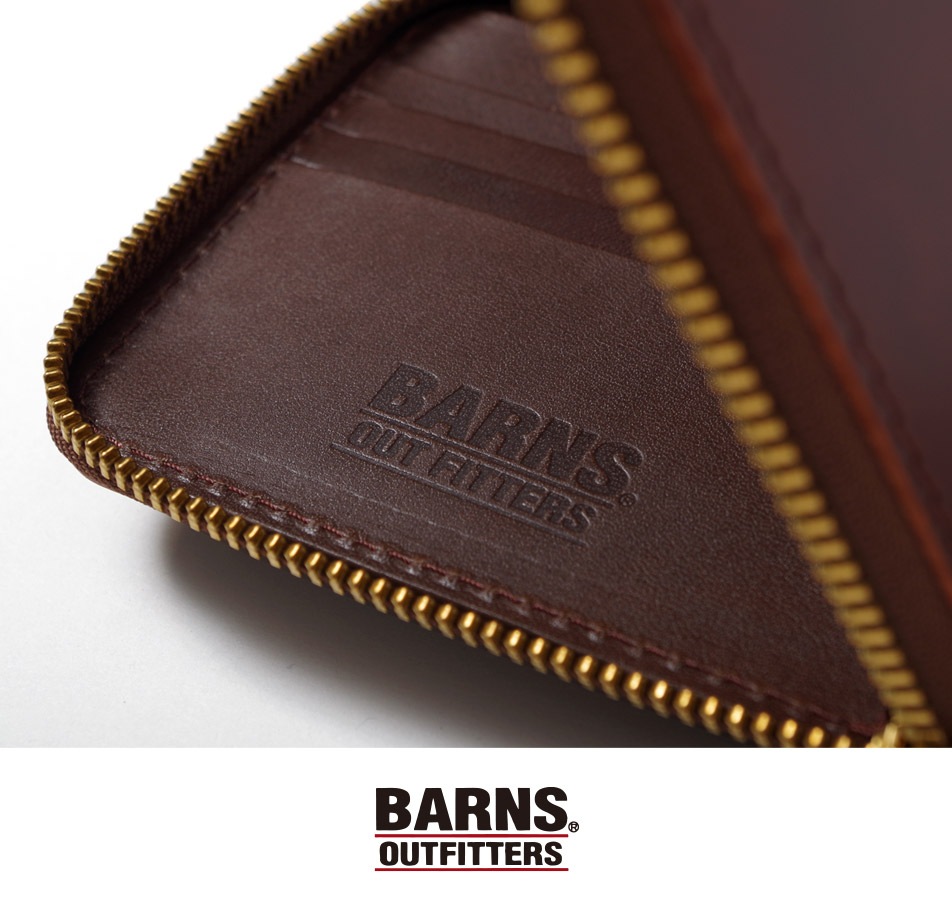 【BARNS】CORDOVAN FOLDED WALLET