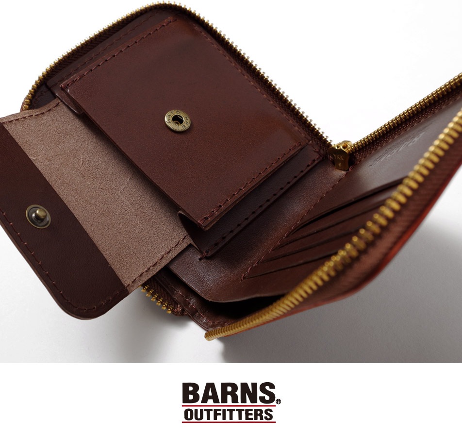 【BARNS】CORDOVAN FOLDED WALLET