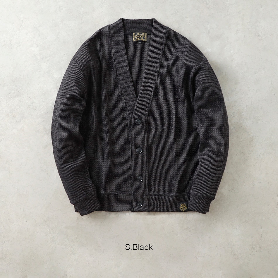 白*い様 YYPH low gauge knit cardigan jacket BLUE PORT】LOW GAUGE KNIT 