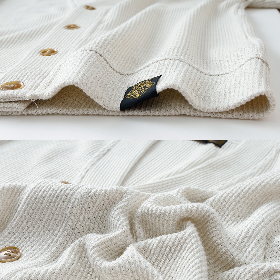 白*い様 YYPH low gauge knit cardigan jacket BLUE PORT】LOW GAUGE KNIT 