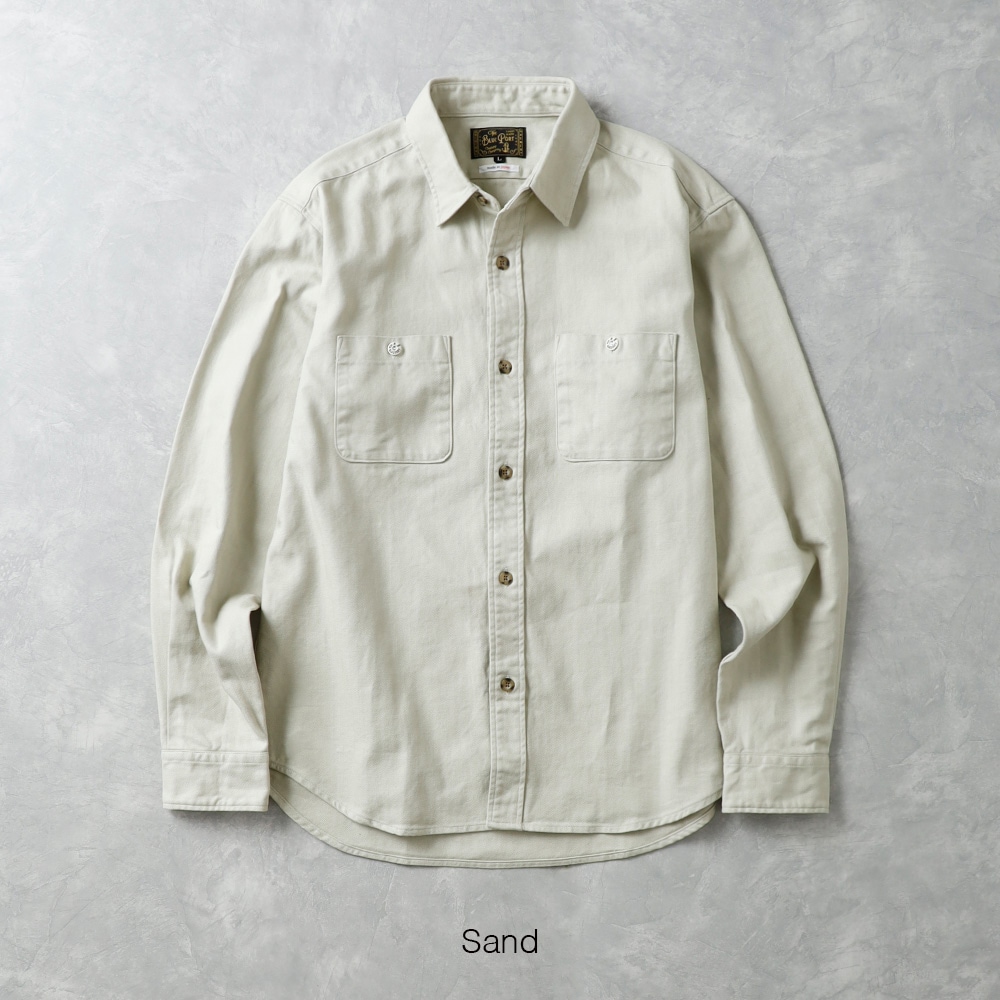 BLUEPORT（ブルーポート）ヴィンテージ ヘリンボーン ユーティリティシャツ