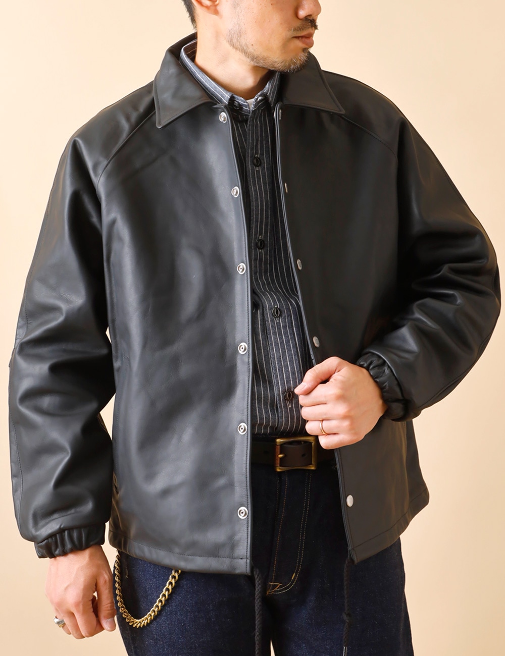 Schott｜LEATHER COACH JACKET
