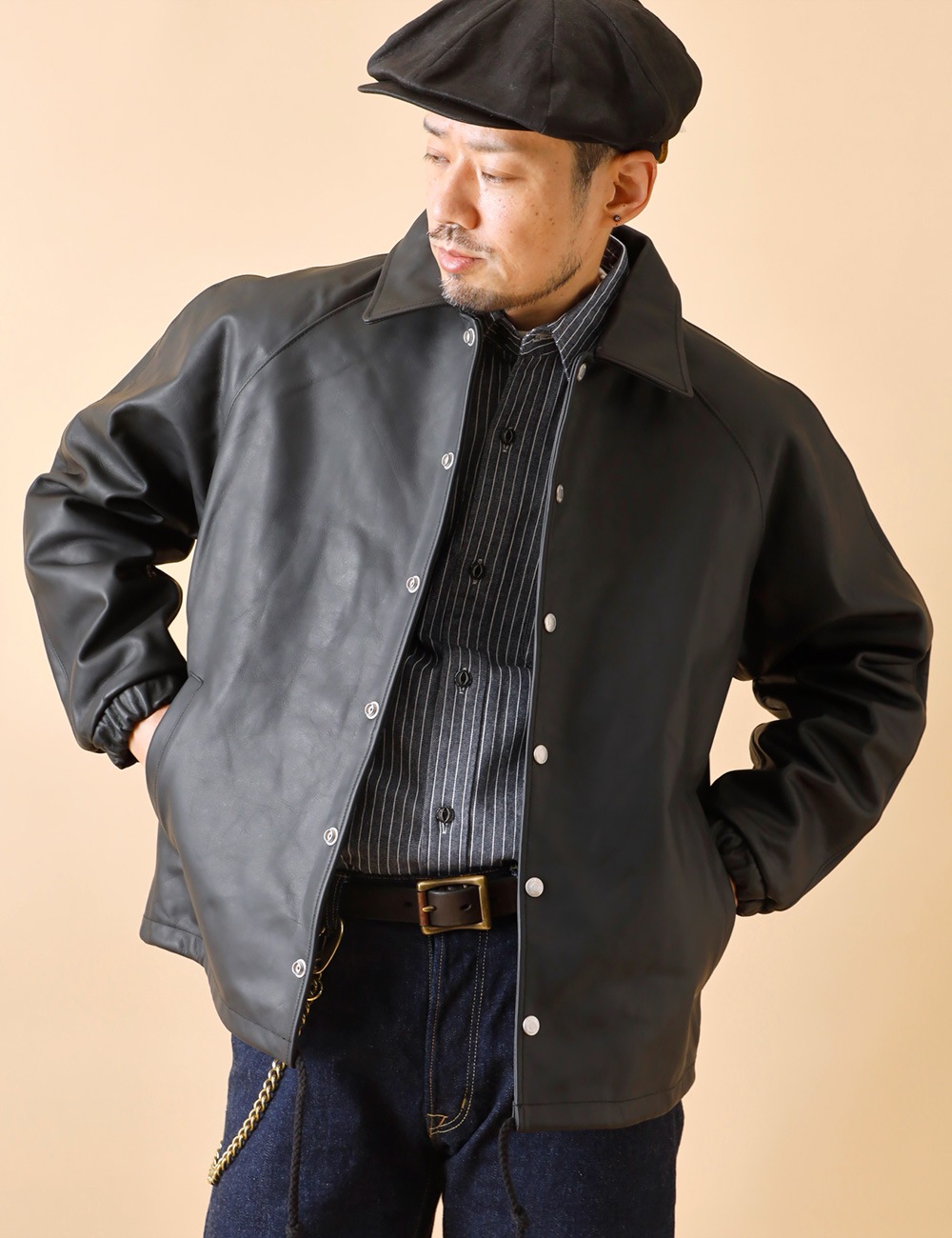 Schott｜LEATHER COACH JACKET