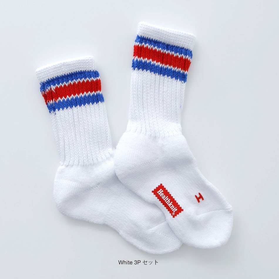 【HEALTHKNIT】3P SET KIDS CREW SOX