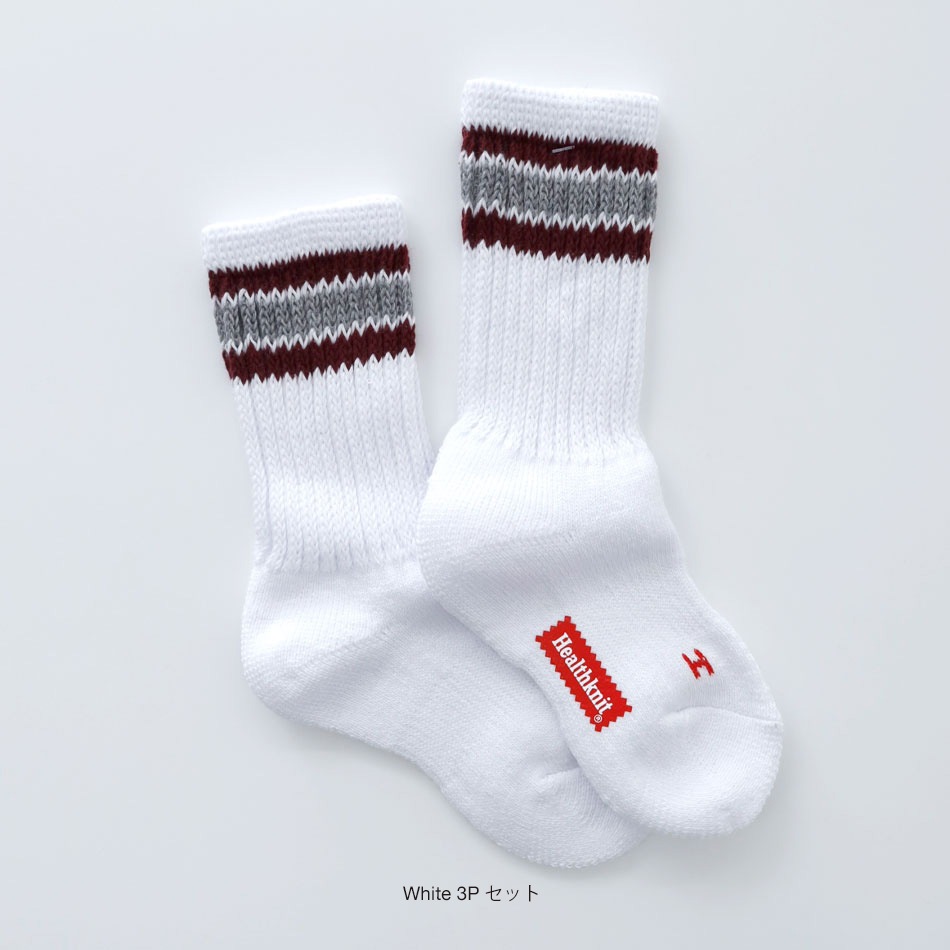 【HEALTHKNIT】3P SET KIDS CREW SOX