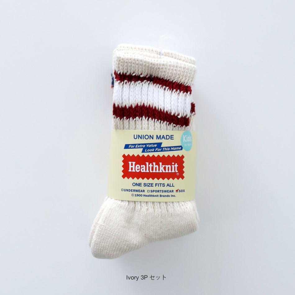 【HEALTHKNIT】3P SET KIDS CREW SOX