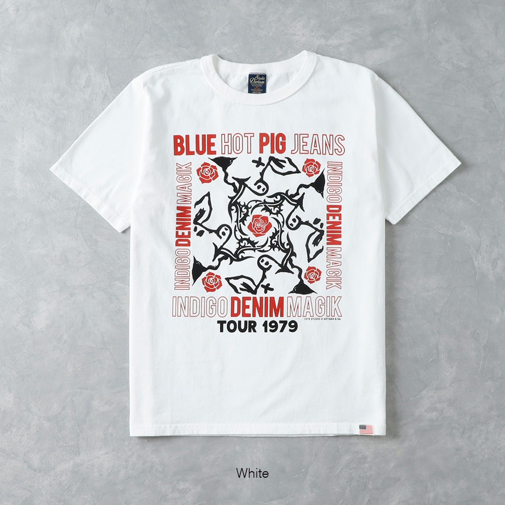 【STUDIO D’ARTISAN】USA COTTON PRINT TEEプリントTシャツ