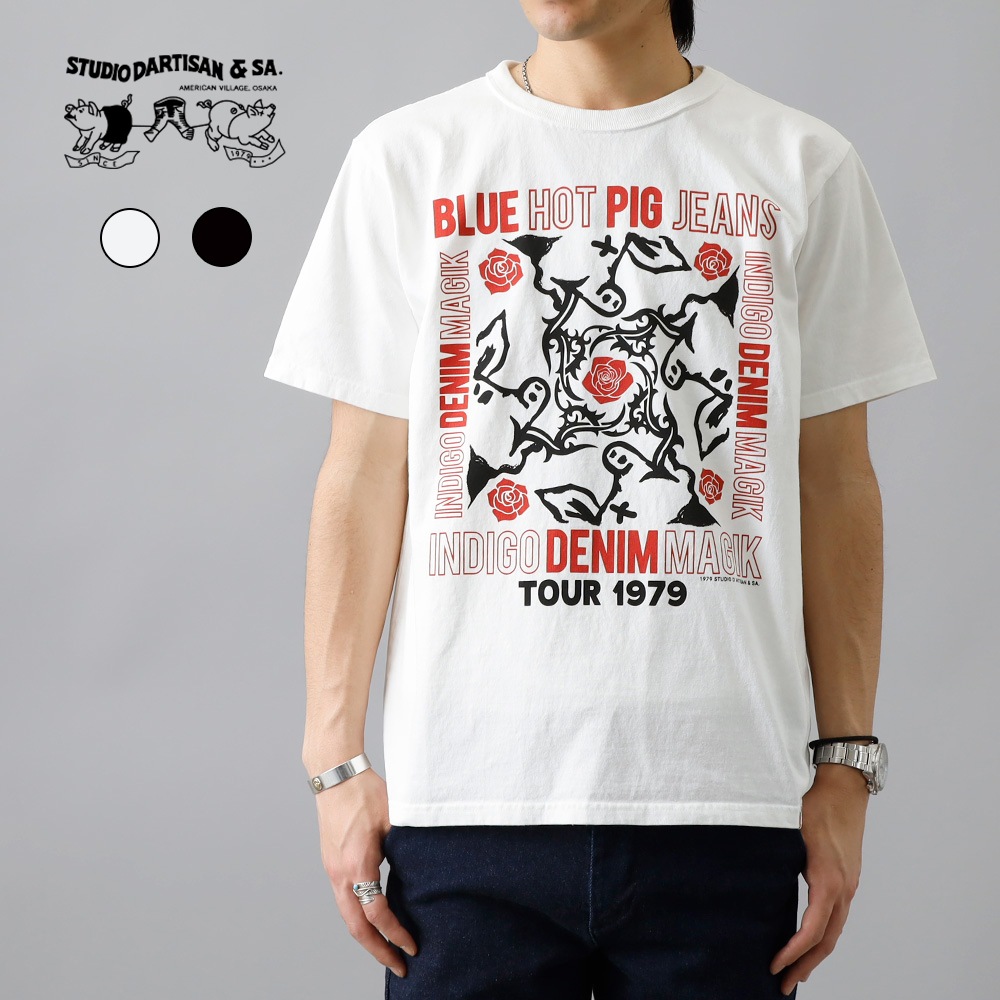 【STUDIO D’ARTISAN】USA COTTON PRINT TEEプリントTシャツ