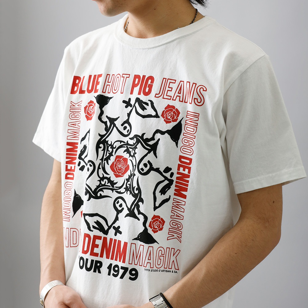 【STUDIO D’ARTISAN】USA COTTON PRINT TEEプリントTシャツ