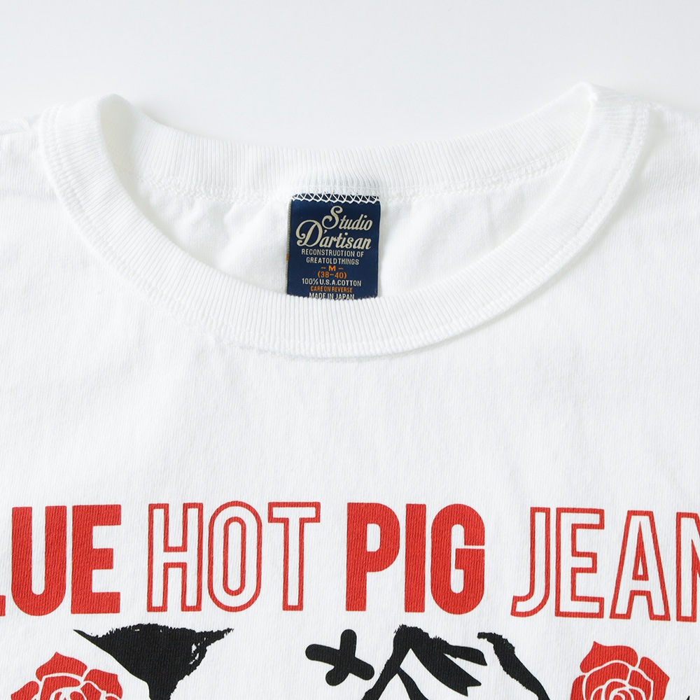 【STUDIO D’ARTISAN】USA COTTON PRINT TEEプリントTシャツ