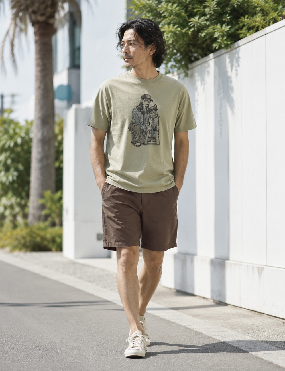 対象アイテム2点お買い上げで10%・3点お買い上げで20%OFF! TES|MALIBU GIRL T-SHIRT