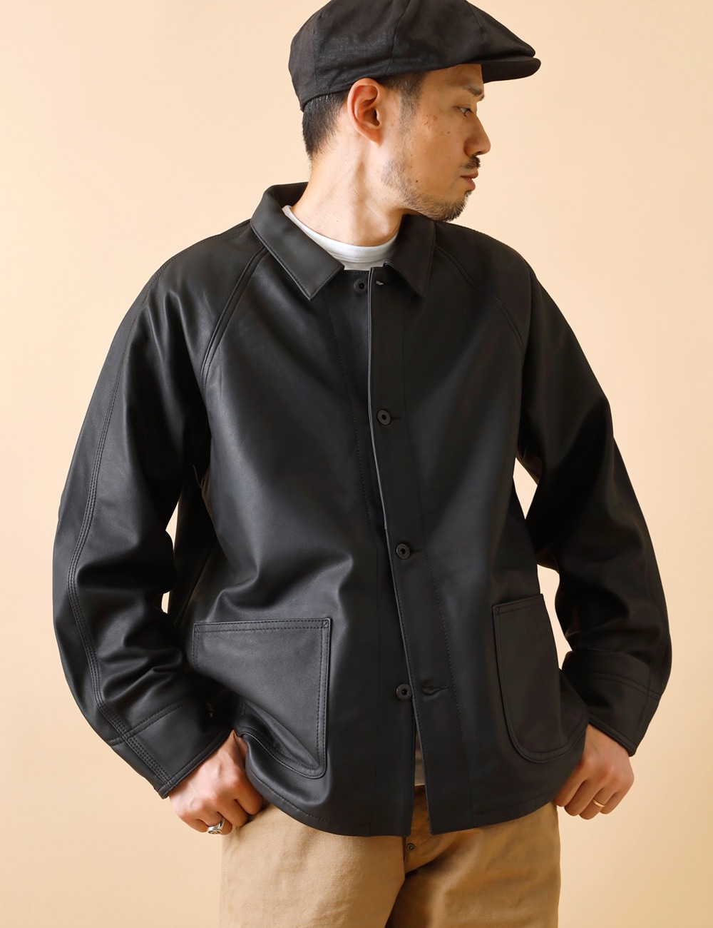 Schott｜LAMB LEATHER COVERALL JACKET