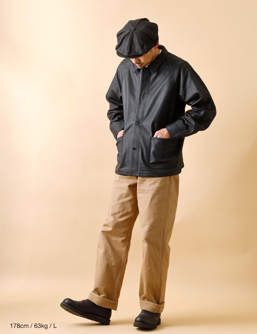 Schott｜LAMB LEATHER COVERALL JACKET