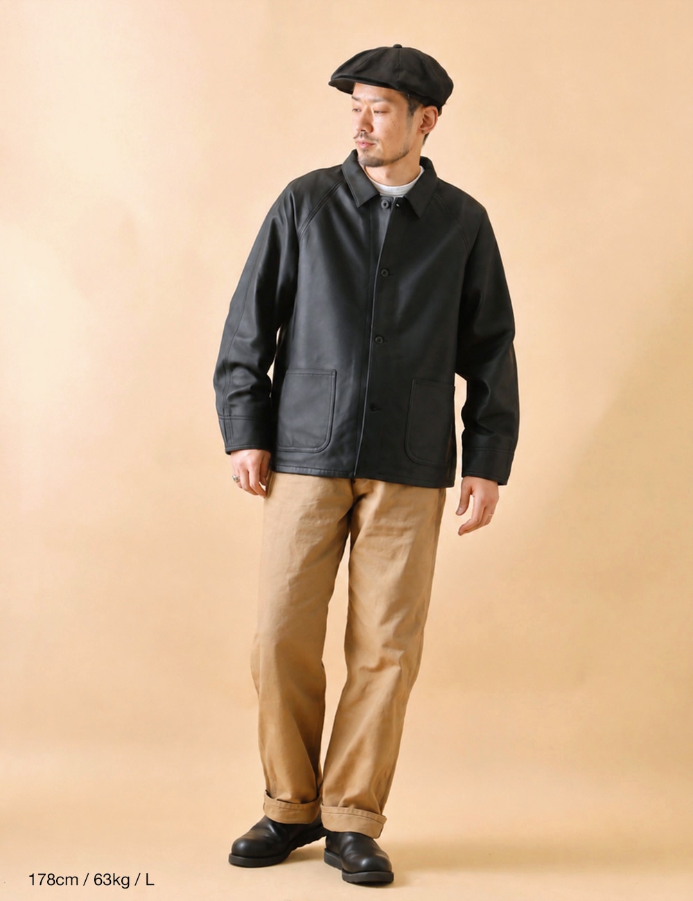 Schott｜LAMB LEATHER COVERALL JACKET