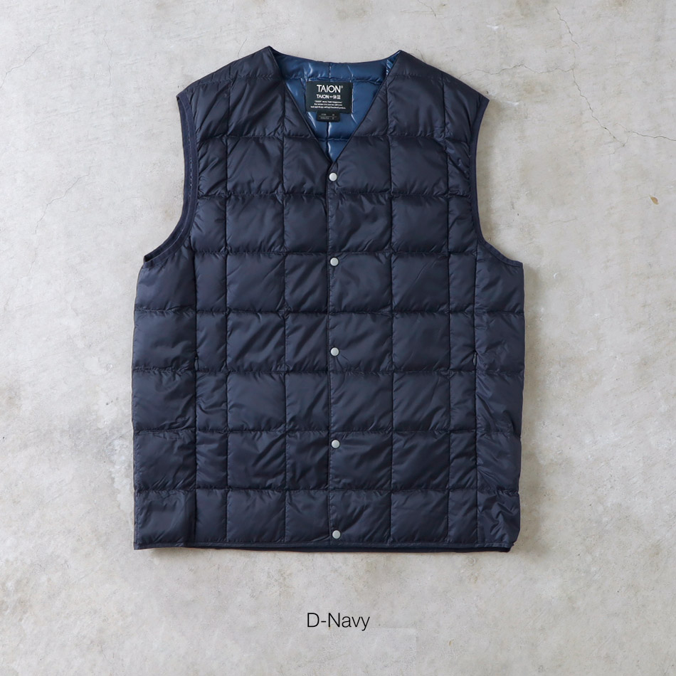 TAION】BASIC V-NECK INNER DOWN VEST｜アメカジファッション