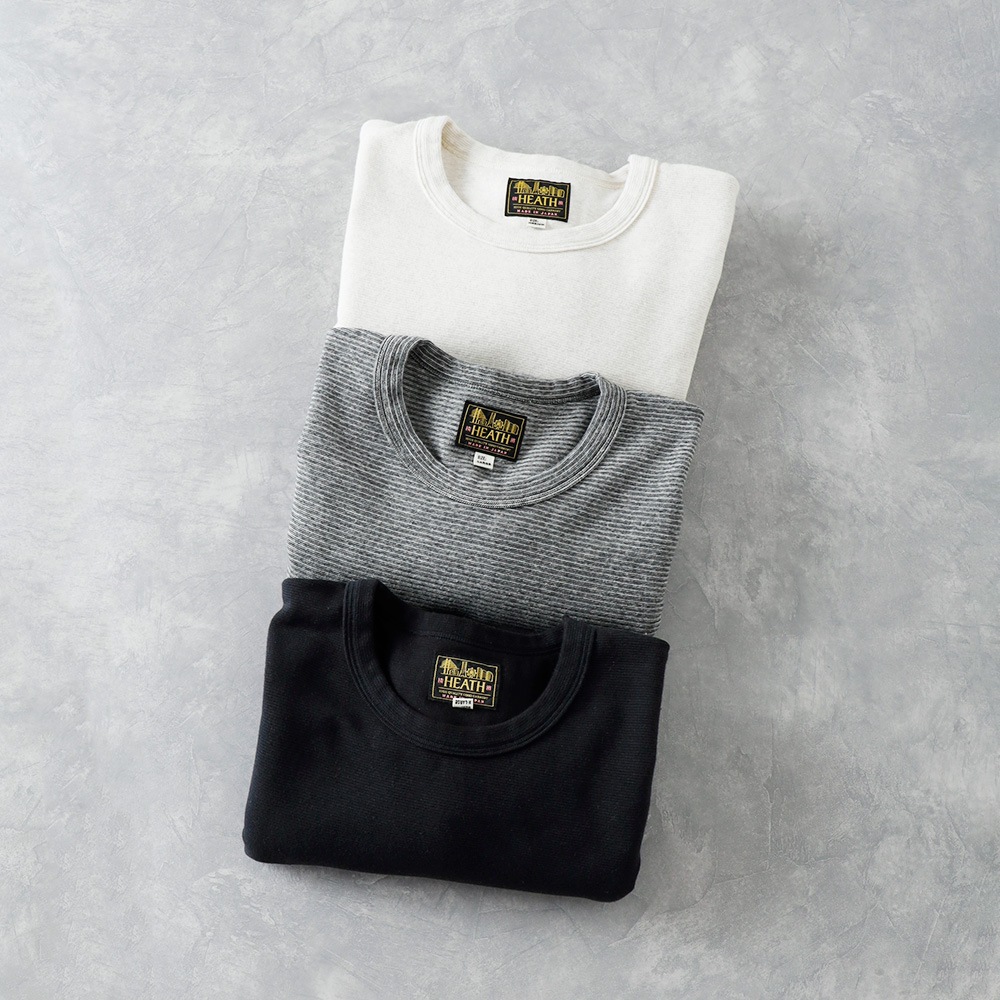 10%OFF！ファミリーSALE！<1月1日 0時から！>◆HEATH（ヒース）ヘビースパンフライス 九分袖ロンT 