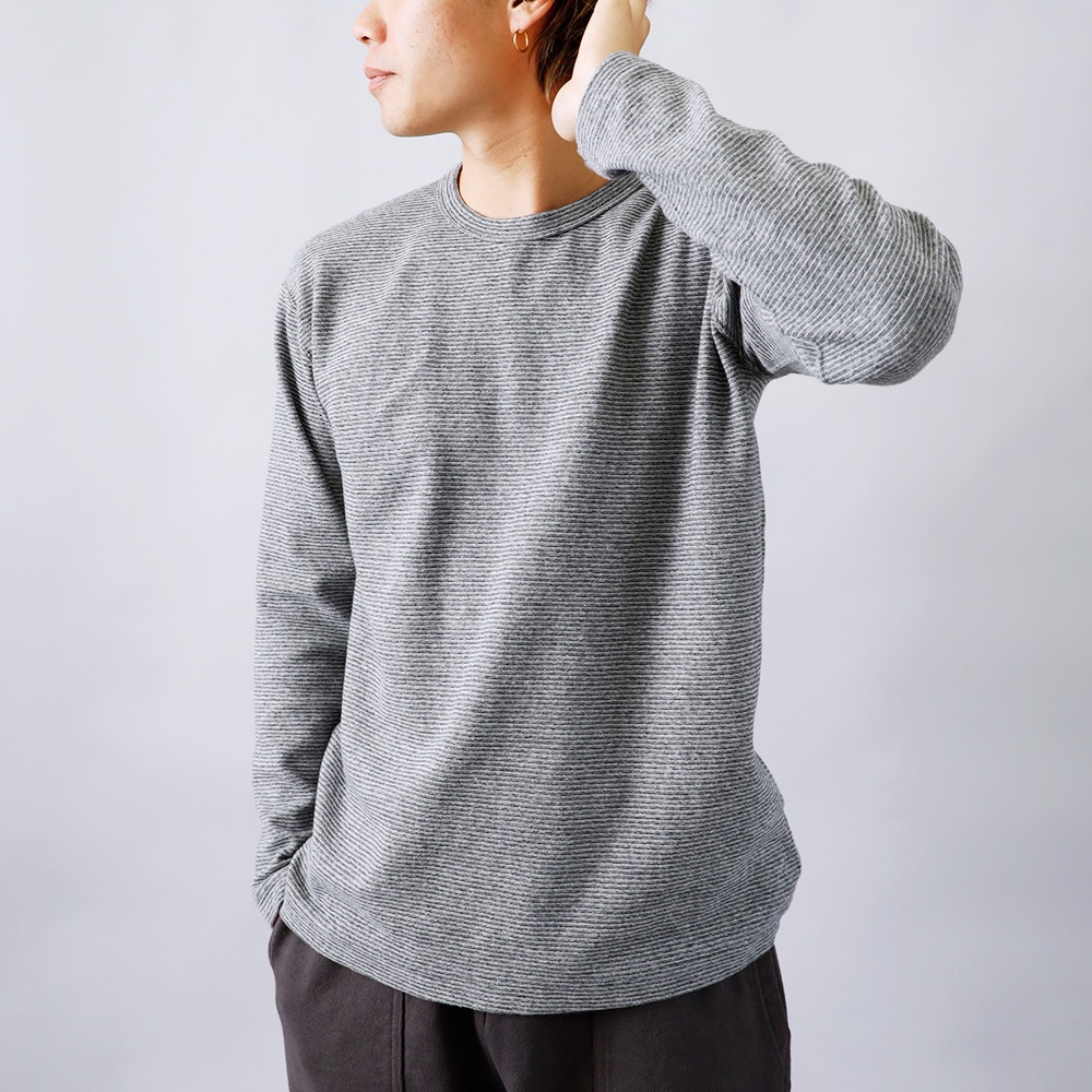 10%OFF！ファミリーSALE！<1月1日 0時から！>◆HEATH（ヒース）ヘビースパンフライス 九分袖ロンT 