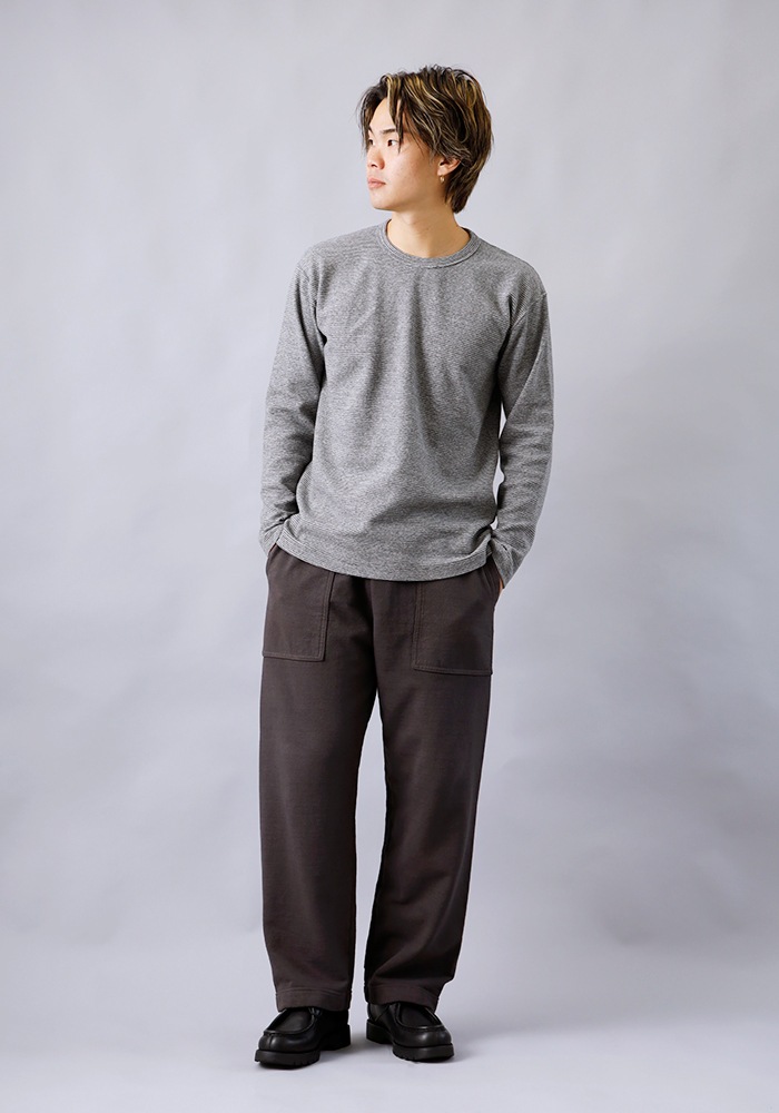 10%OFF！ファミリーSALE！<1月1日 0時から！>◆HEATH（ヒース）ヘビースパンフライス 九分袖ロンT 