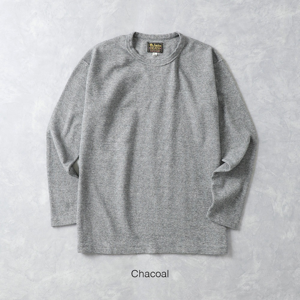 10%OFF！ファミリーSALE！<1月1日 0時から！>◆HEATH（ヒース）ヘビースパンフライス 九分袖ロンT 