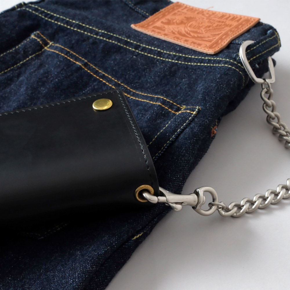 HEATH (ヒース) クロムエクセルレザー トラッカーウォレット