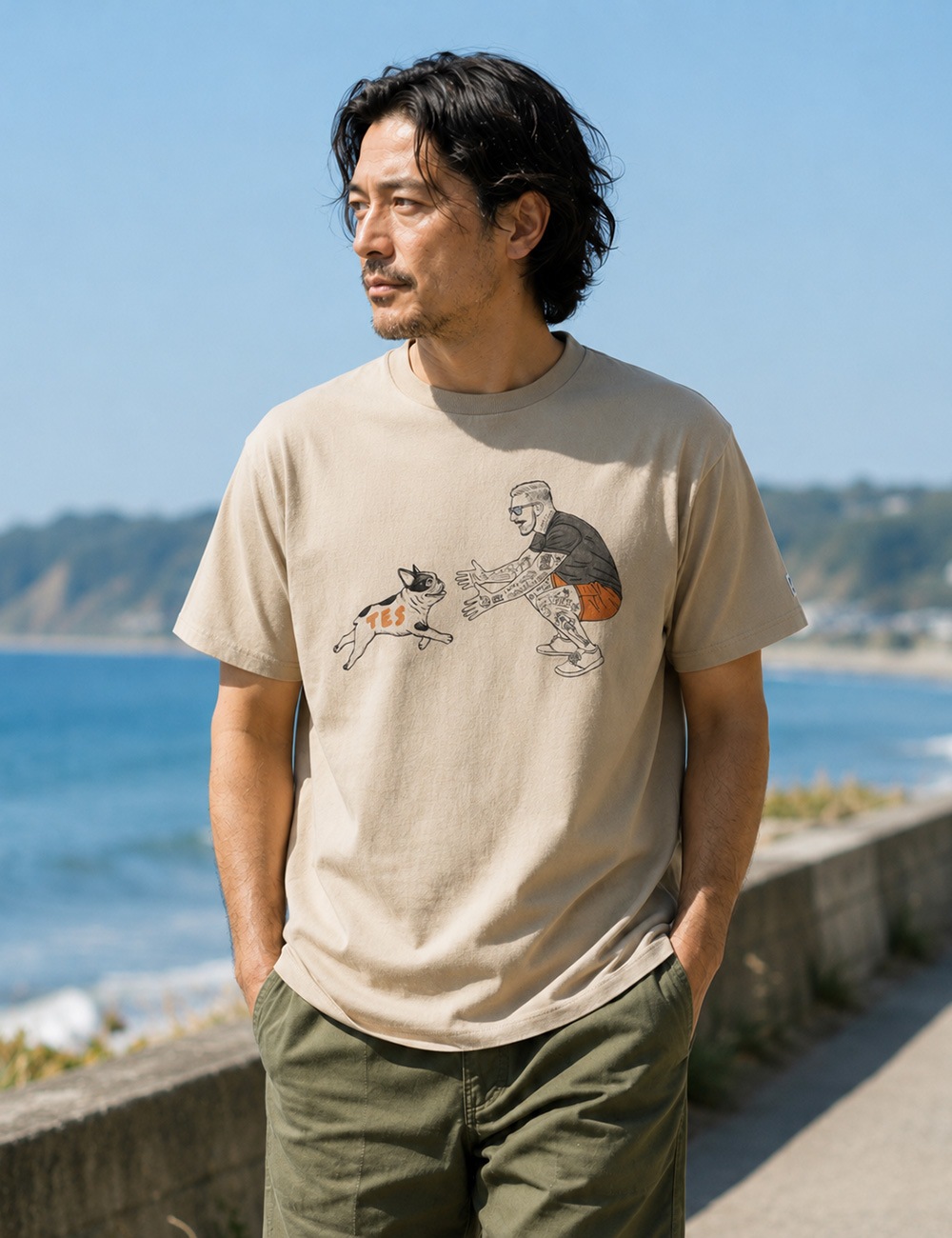 対象アイテム2点お買い上げで10%・3点お買い上げで20%OFF！ TES｜MALIBU STAR T-SHIRT