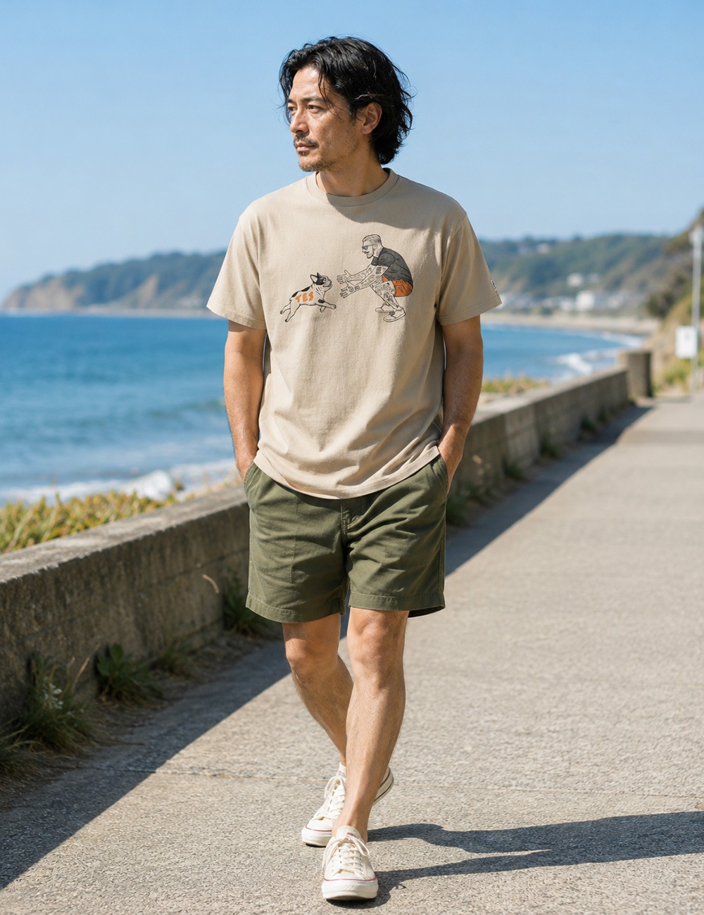 対象アイテム2点お買い上げで10%・3点お買い上げで20%OFF！ TES｜MALIBU STAR T-SHIRT