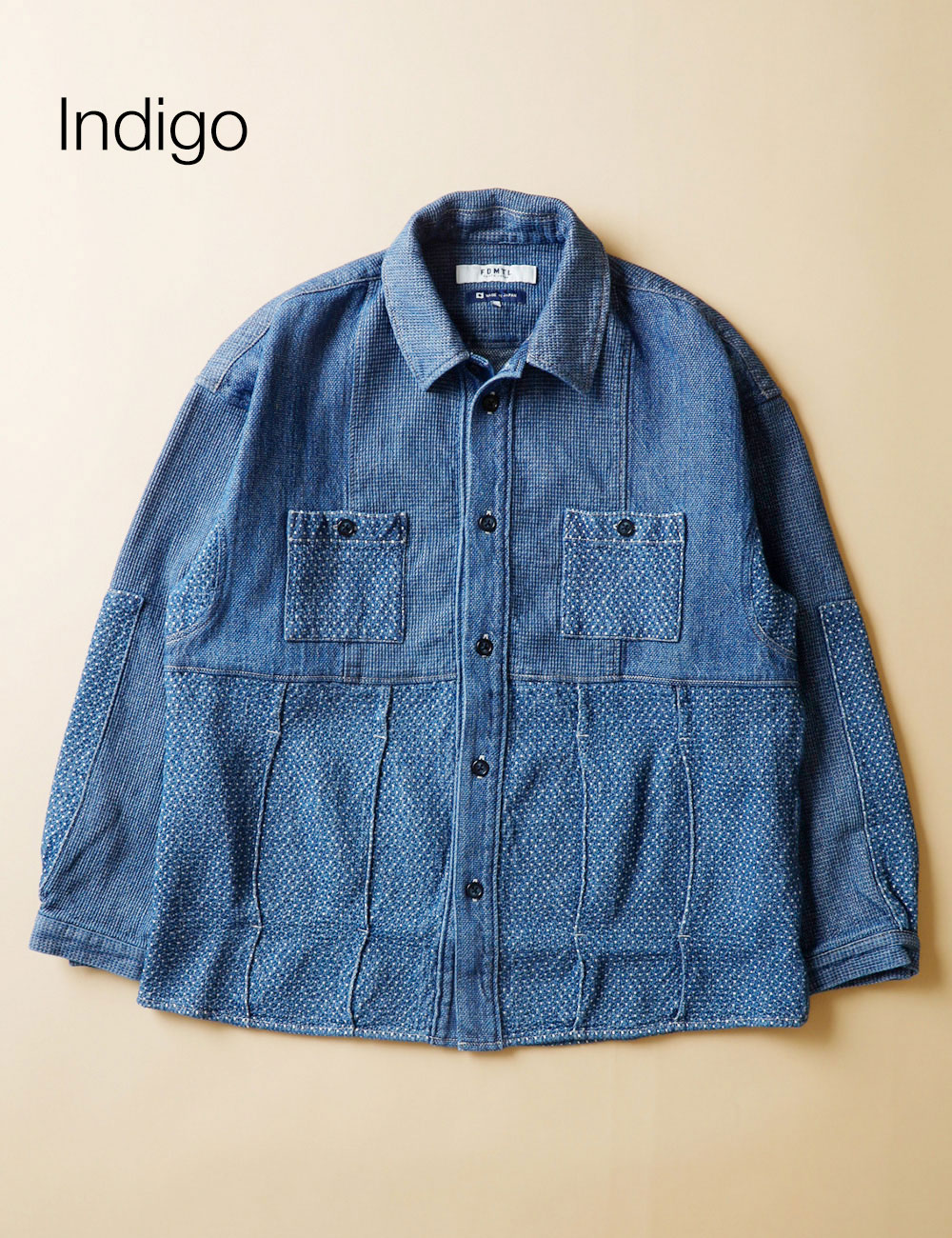 FDMTL｜PANEL SHIRT JACKET 3YR WASH