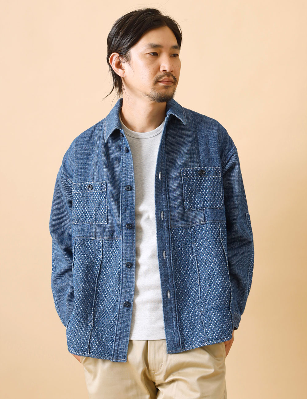FDMTL｜PANEL SHIRT JACKET 3YR WASH
