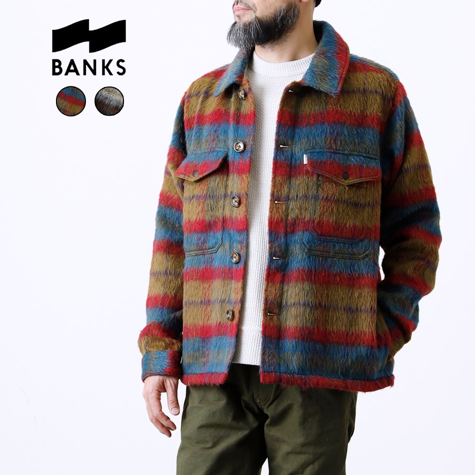 【BANKS JOURNAL】CHECK SHIRT JACKETチェックシャツジャケット