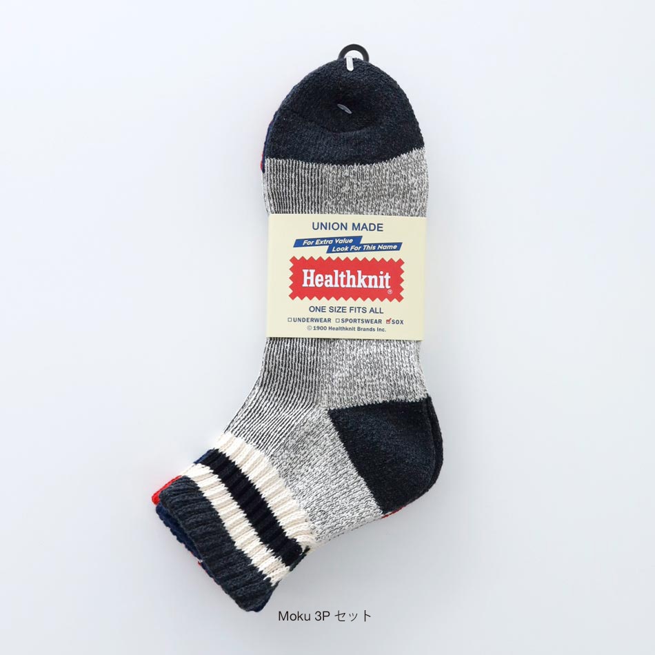 【HEALTHKNIT】3P SET MIDDLE CREW SOX