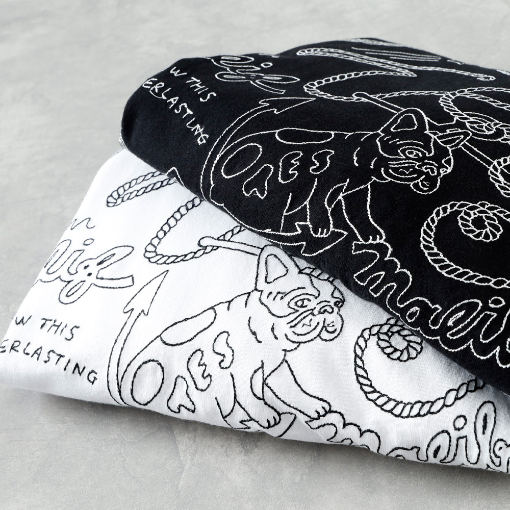 <10%OFF！ファミリーSALE！>◆TES（テス）バンダナ刺繍ロンT