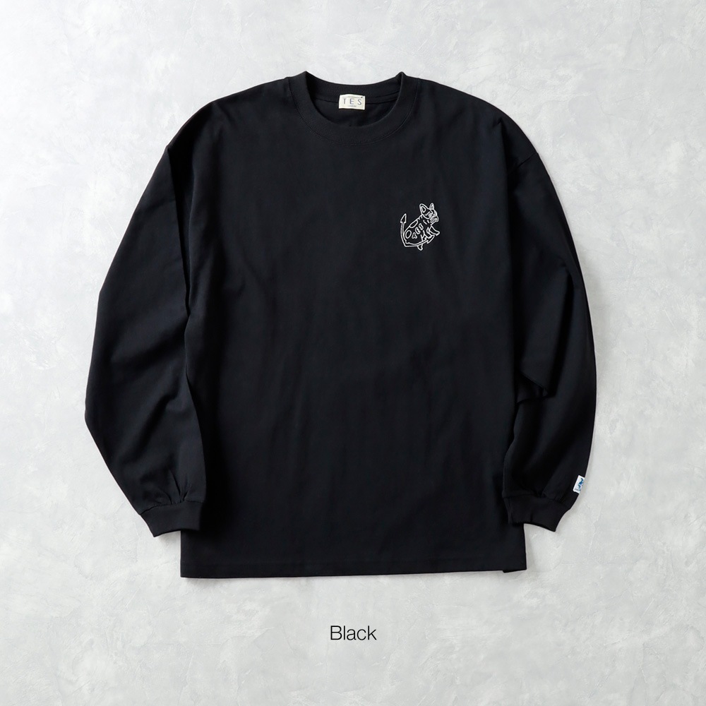 10%OFF！ファミリーSALE！>◇TES（テス）バンダナ刺繍ロンT｜アメカジ