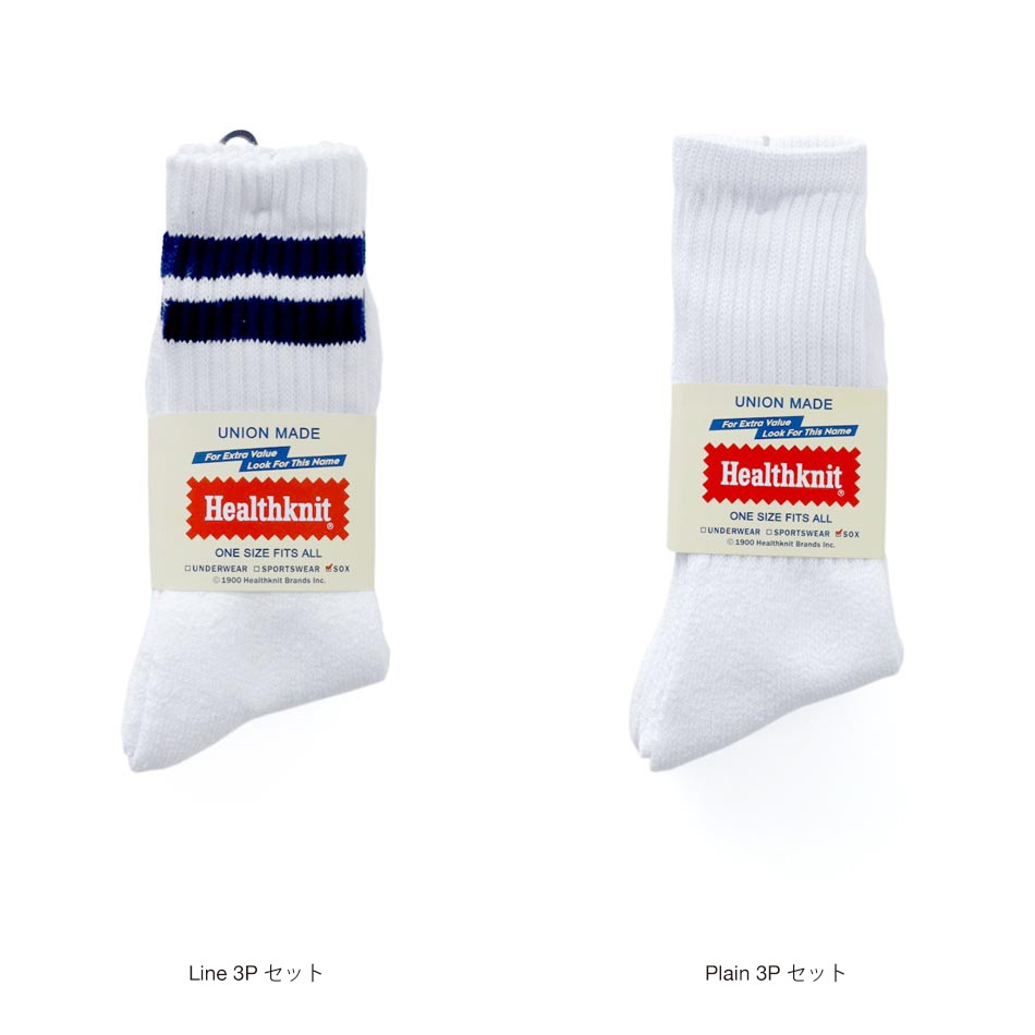 【HEALTHKNIT】3P SET CREW SOX