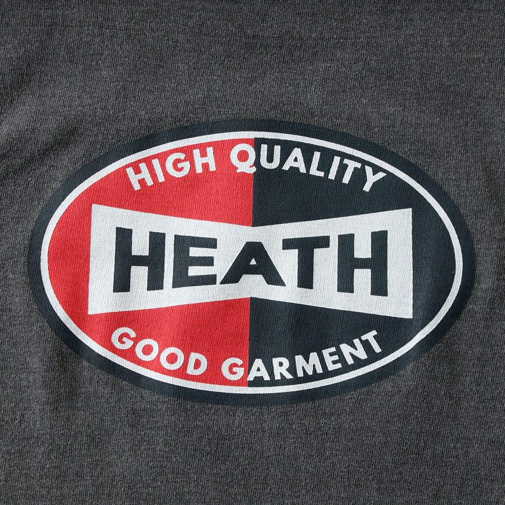  【HEATH】HEAVY CREW NECK PRINT TEE 日本製 クルーネックプリントTシャツ