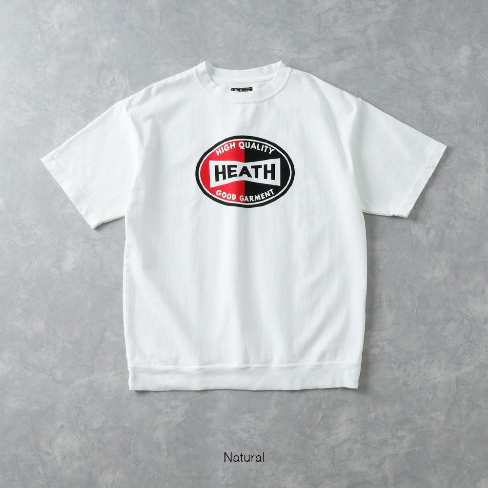  【HEATH】HEAVY CREW NECK PRINT TEE 日本製 クルーネックプリントTシャツ