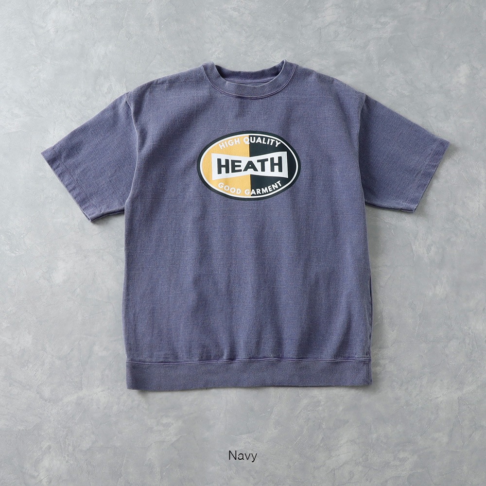  【HEATH】HEAVY CREW NECK PRINT TEE 日本製 クルーネックプリントTシャツ