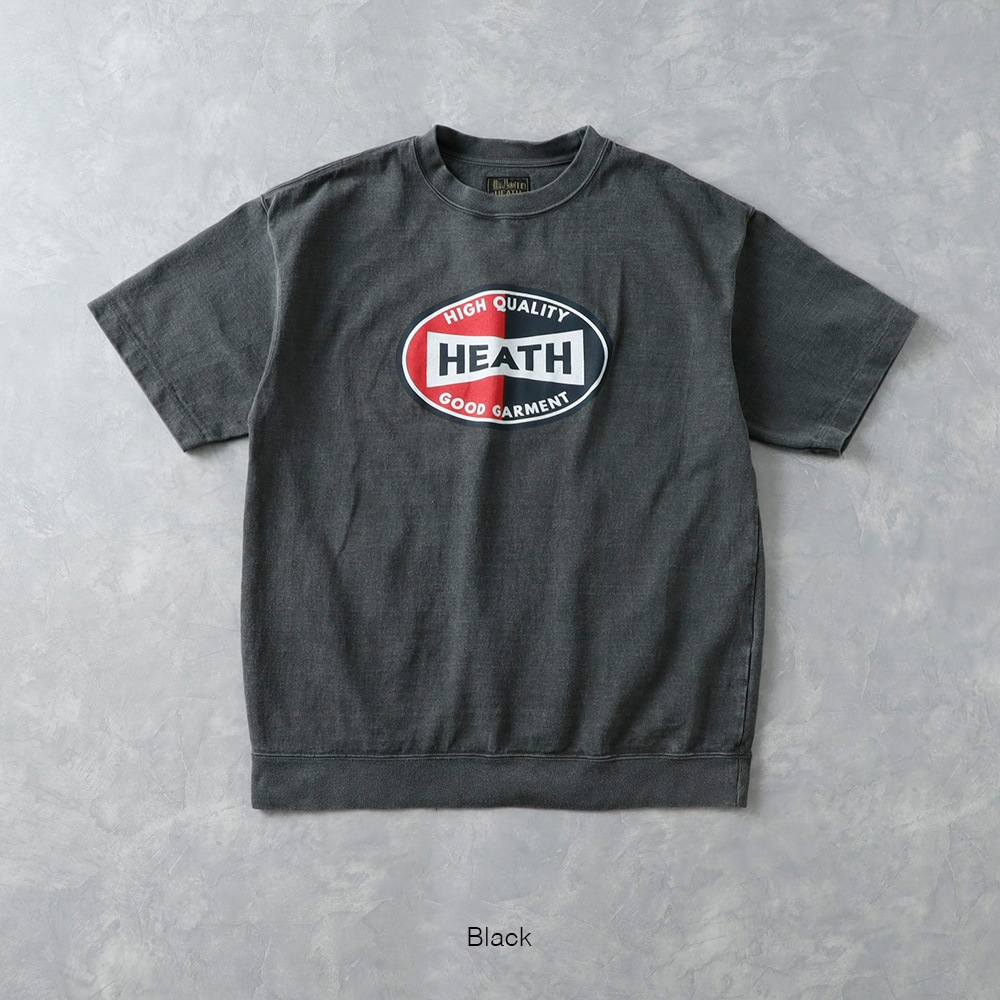  【HEATH】HEAVY CREW NECK PRINT TEE 日本製 クルーネックプリントTシャツ