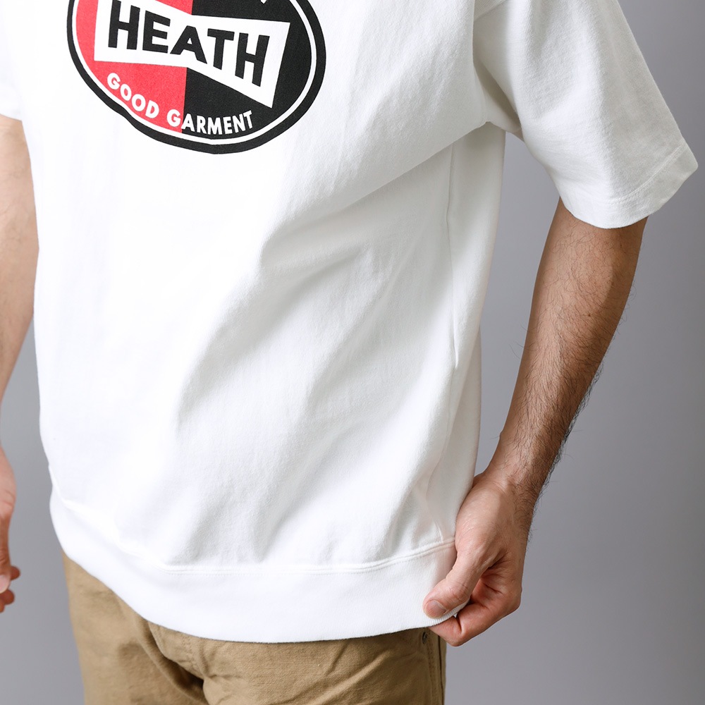  【HEATH】HEAVY CREW NECK PRINT TEE 日本製 クルーネックプリントTシャツ