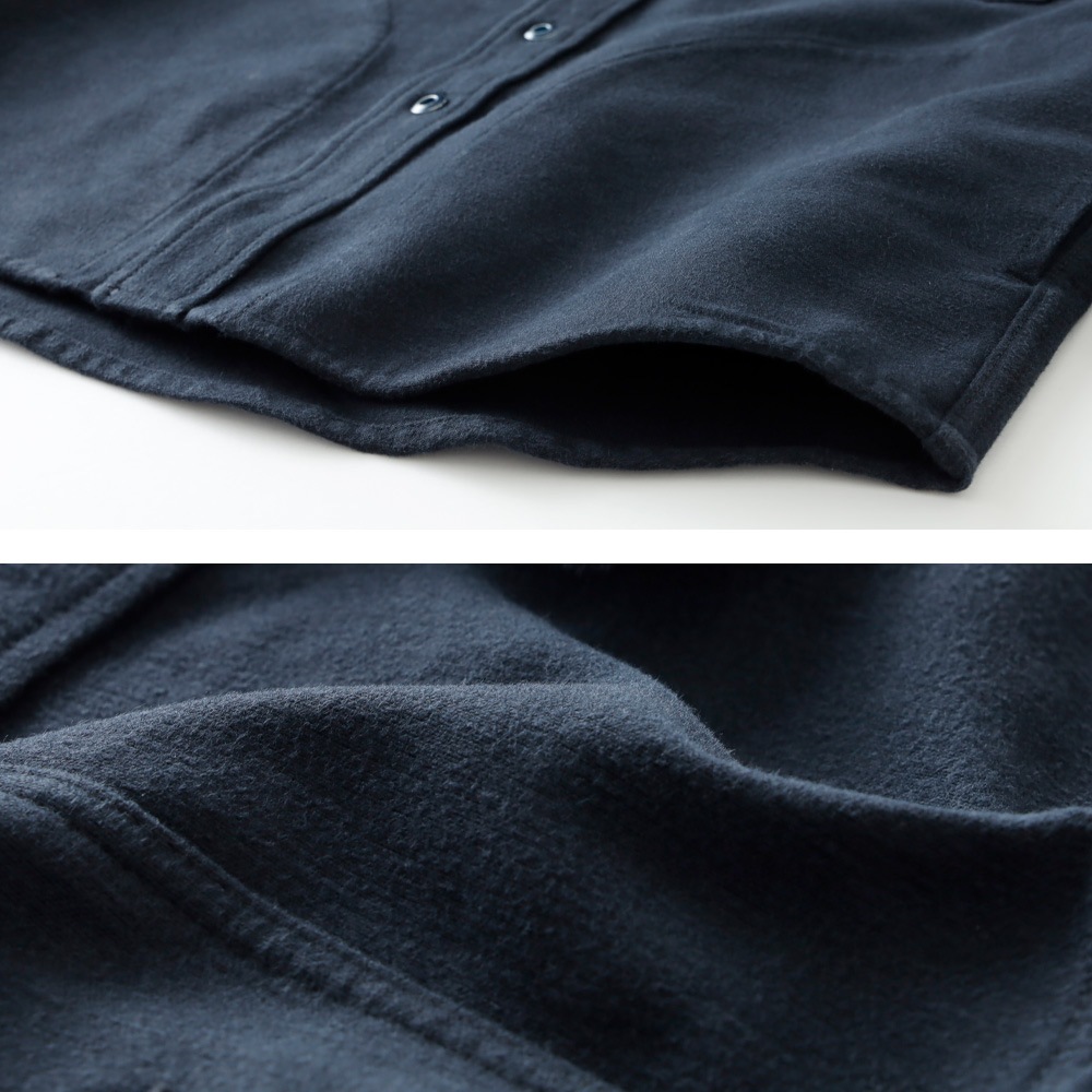 BLUEPORT（ブルーポート）ヘビーコットンメルトン シャツジャケット